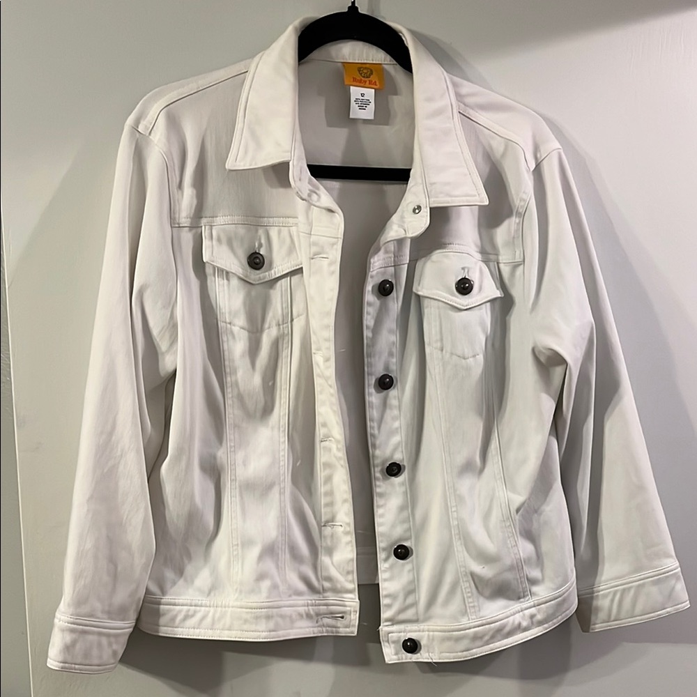 Ruby Rd. White Denim Jean Jacket